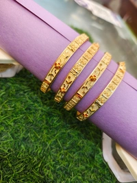 1 Gram Gold bangles 4 pieces - Multi colour, 2-4