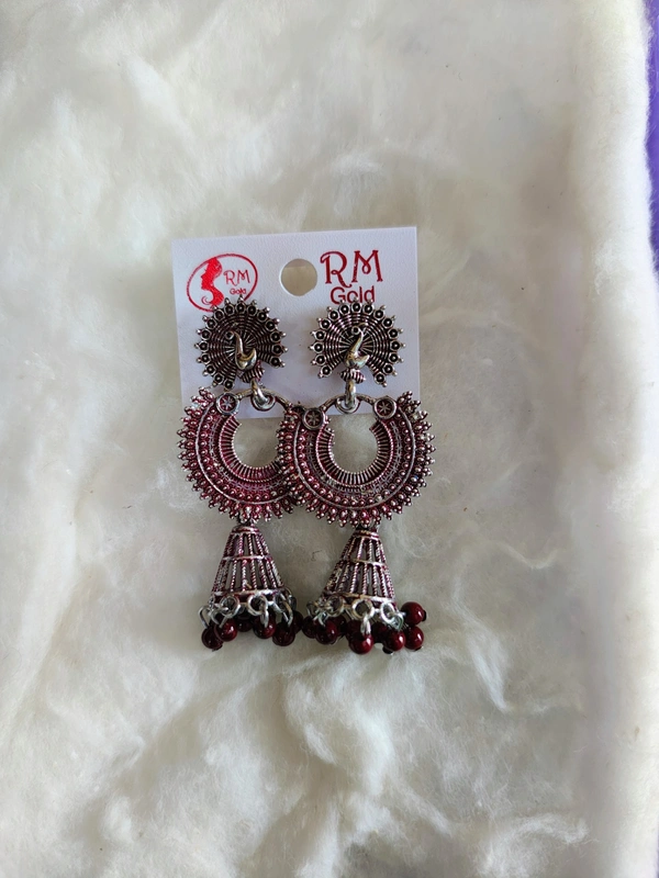Oxidised ear rings 5 earrings