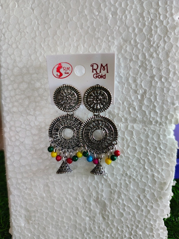 Oxidised ear rings 5 earrings