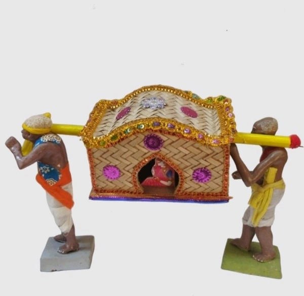 Simonart And Printing India traditional Handicrafts Palki Home Decor Handicrafts Golu Doll's - 33 Cm 15 Cm 15 Cm, 0.5