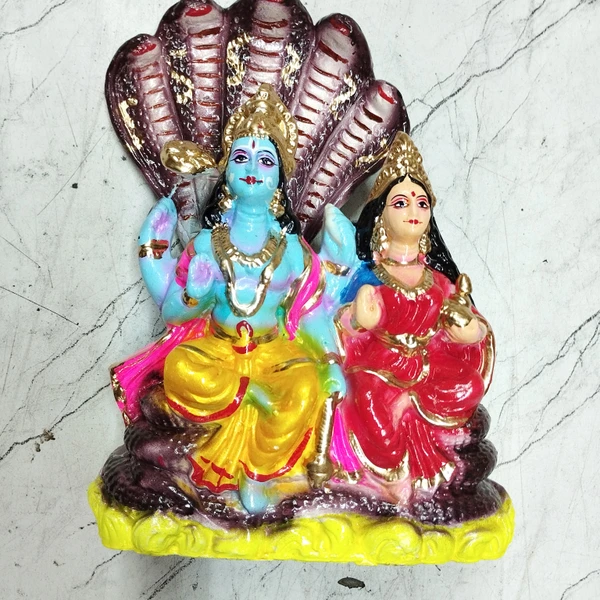 simonart and printing clay laxmi narayan  idols - 100.0, 28 cm 10 cm 22 cm