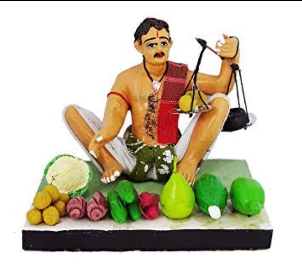 simonart and printing Vegetable seller clay handicrafts - 100.0, 13cm10cm10cm