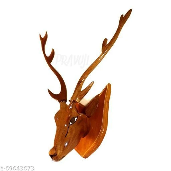 simonart and printing wood handicrafts animals hiran - 100.0, 35 cm 25 cm 10 cm