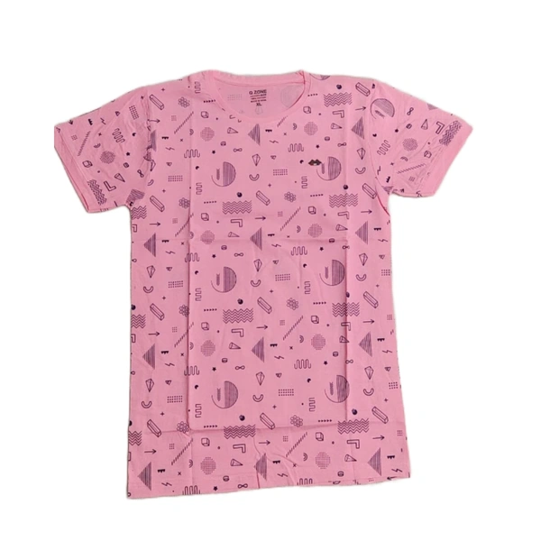 (size XL) Classy Latest  Men T-shirt. - Light Pink, XL