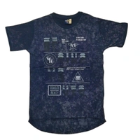 (Size L) Urban Combo Cotton T-shirt For Men. - Black+NavyBlue, L