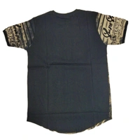 (Size L) Urban Combo Cotton T-shirt For Men. - Sky Blue+Black, L