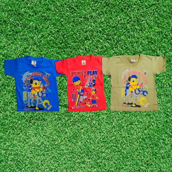 (Size 1 Years) Classy Sensational Boys Kids T-Shirt. - Cerulean, 1 Years
