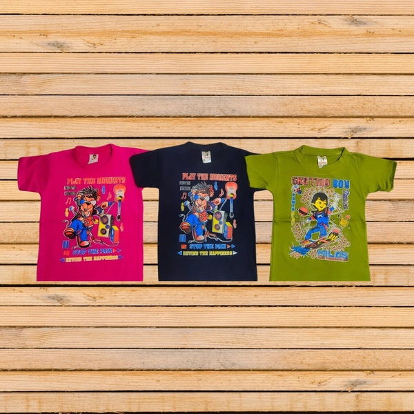 (Size 2-3 Years) Classy Sensational Boys Kids T-Shirt. - 2-3 Years, Red Violet