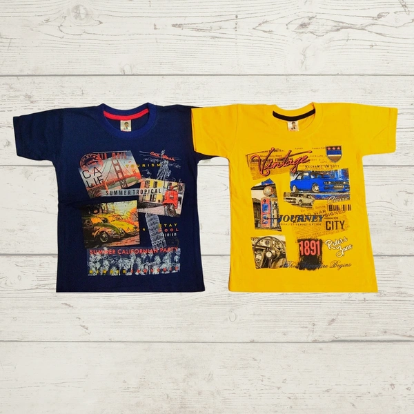 (Size 4-5 Years) Classy Sensational Boys Kids T-Shirt. - 4-5 Years, Navy Blue