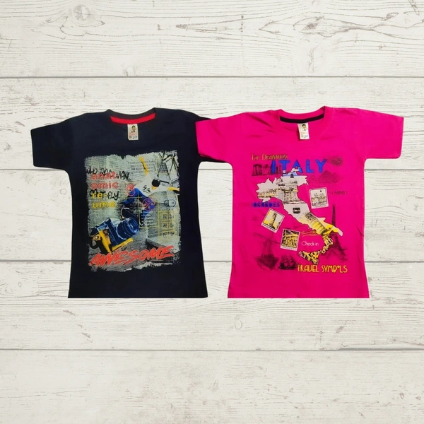 (Size 6-7 Years) Classy Sensational Boys Kids T-Shirt. - Black, 6-7 Years