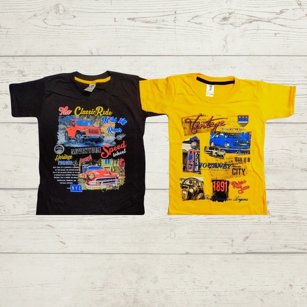 (Size 6-7 Years) Classy Sensational Boys Kids T-Shirt. - Fuscous Gray, 6-7 Years