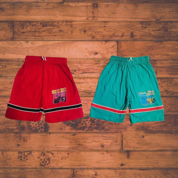 (Size 5-7 Years) Modern Compy Kids Boys & Girls Short. - Guardsman Red, 5-7 Years