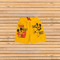 (Size 2-7) Fancy Micky Mouse Printed Kids Boys Short Pant. - 2-3 Years, Guardsman Red