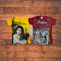 (Size 2-7 Years) Stylish 3D Printed Girls Tops & T-Shirts. - 2-3 Years, Guardsman Red