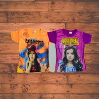 (Size 2-7 Years) Stylish 3D Printed Girls Tops & T-Shirts. - 2-3 Years, Guardsman Red