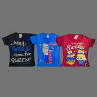 (Size 1-2 Years) Princess Stylish Girls T-Shirt & Tops. - 1-2 Years, Persian Pink