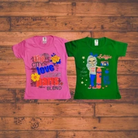 (Size 3-6 Years) Princess Stylish Girls T-Shirt & Tops. - 3-4 Years, Yellow