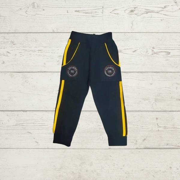 (Size 4-9 Years) Modern Classic Kids Boys & Girls Track Pant. - 4-5 Years, Black