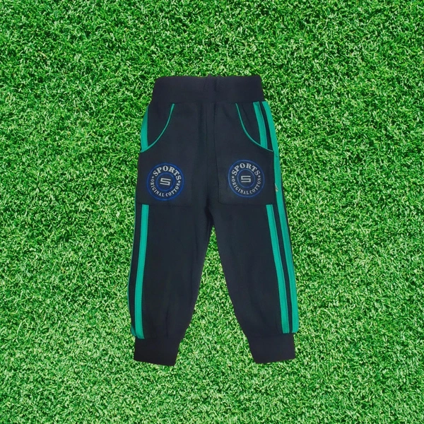 (Size 1-4 Years) Modern Classic Kids Boys & Girls Track Pant. - 1-2 Years, Black