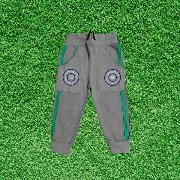 (Size 1-4 Years) Modern Classic Kids Boys & Girls Track Pant. - 1-2 Years, Silver