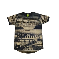 (Size L) Urban Combo Cotton T-shirt For Men. - L, NavyBlue+Black
