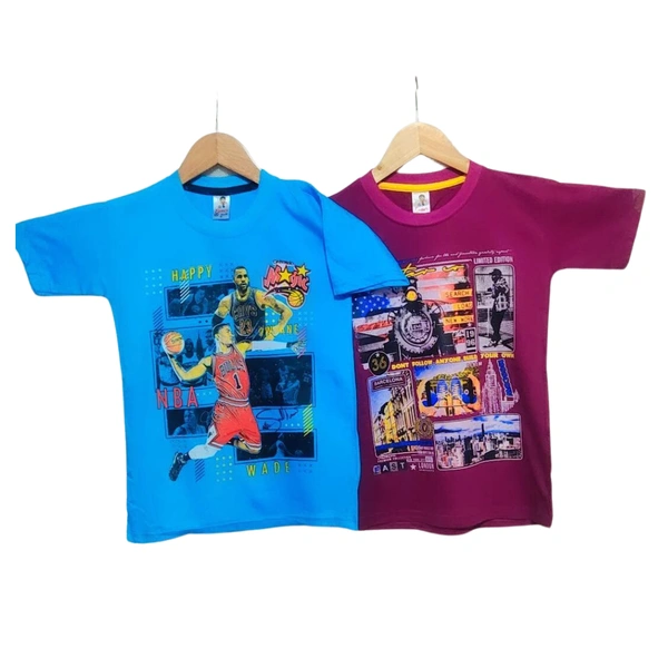 (Size 8-9 Years) Classy Sensational Boys Kids T-Shirt. - 8-9 Years, Cerulean
