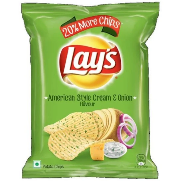Lays Potato Chips - American Style Cream & Onion Flavour - 30 gm