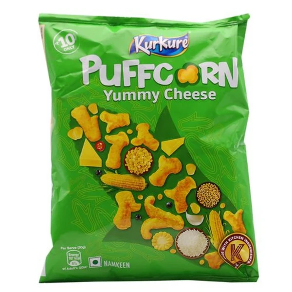 Kurkure Puffcorn Yummy Cheese - 17.3Gm