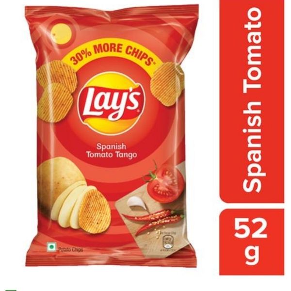 Lays Potato Chips - Spanish Tomato Tango - 52Gm