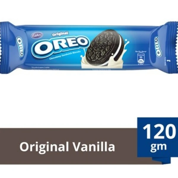 Cadbury Oreo Biscuits - Vanilla Flavor  - 120gm