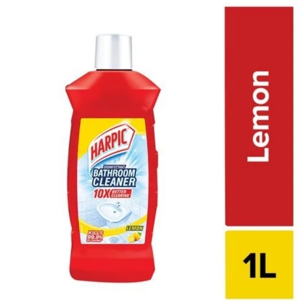 Harpic Disinfectant Bathroom Cleaner Liquid  - LEMON  - 1 Ltr