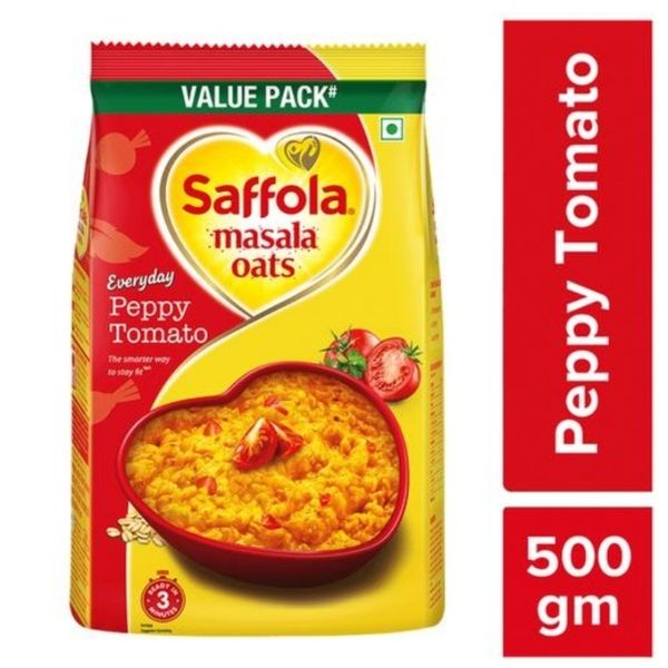 Saffola Masala Oats  - Peppy Tomato  - 500Gm