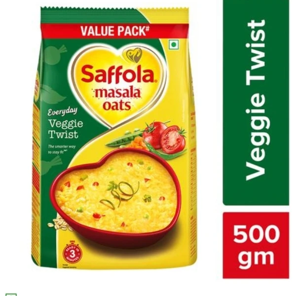 Saffola Masala Oats  - Veggie Twist - 500gm