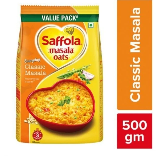 Saffola Masala Oats  - Classic Masala  - 500gm