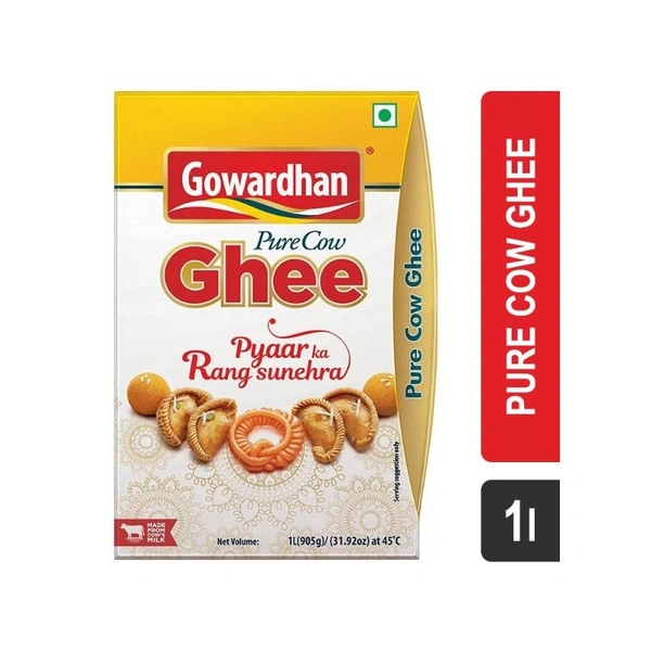 Gowardhan Pure Ghee - 1 LTR. Tetra Pack