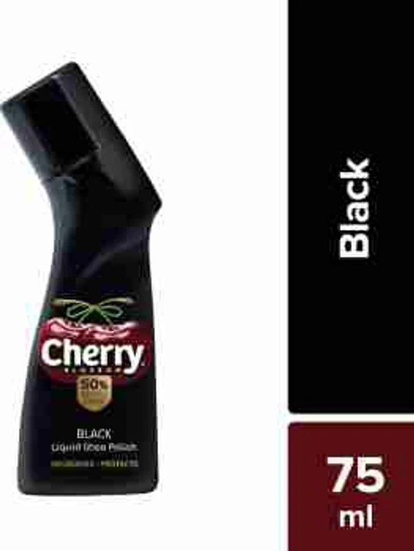 Cherry Blossom Shoes Polish - Black - 75 ML