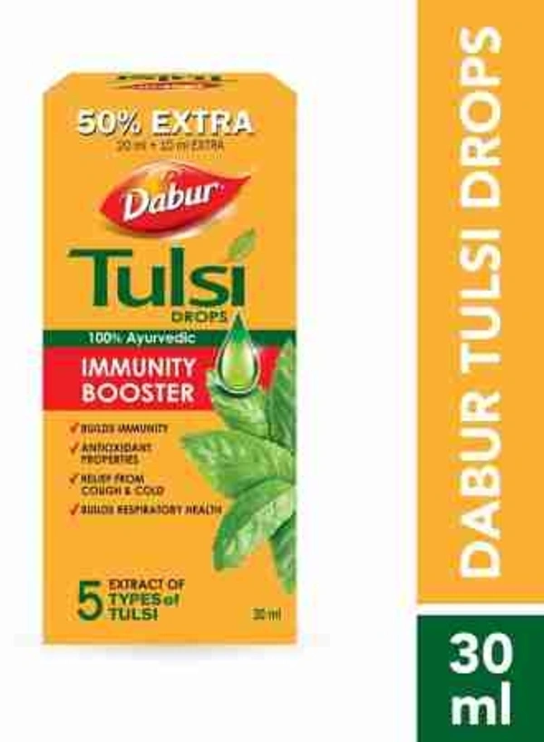 Dabur Tulsi Drops  - 20 ML + 10 ML Free
