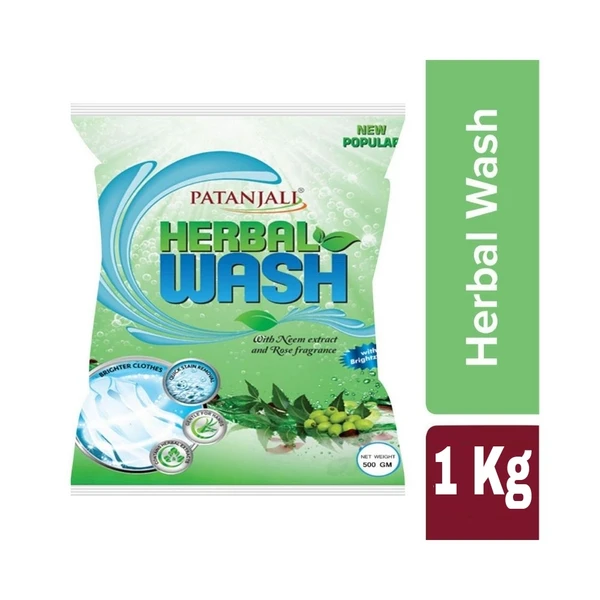 Patanjali Herbal Wash detergent powder  - 1 Kg