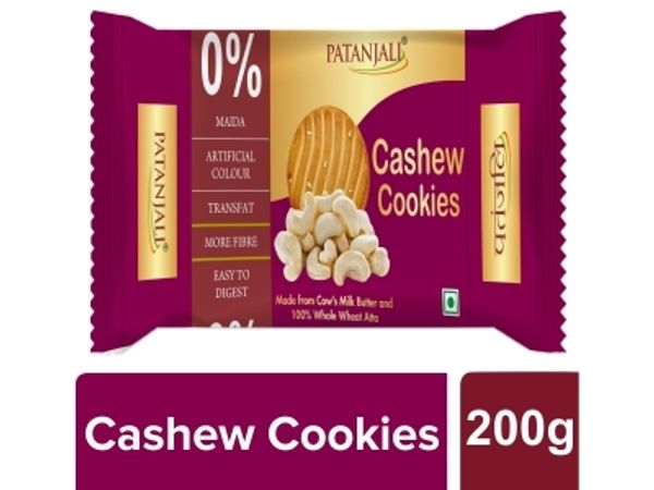 Patanjali Cashews Cookies  - 200Gm 