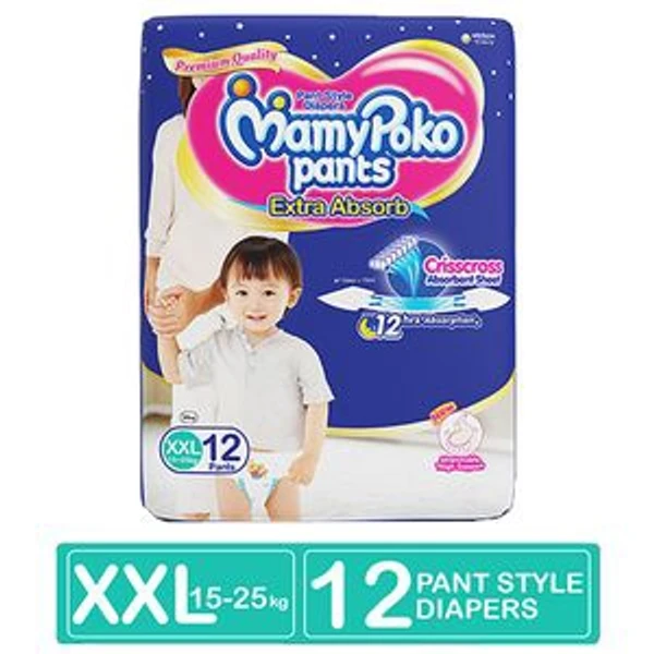 Mamypoko Style Diaper Pants XXL Size - 12 Pcs.