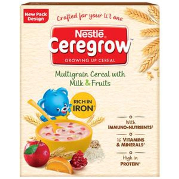 Nestle Ceregrow Baby Cereal - Multigrain With Milk & Fruits, (From 2-5 Years) - 300g