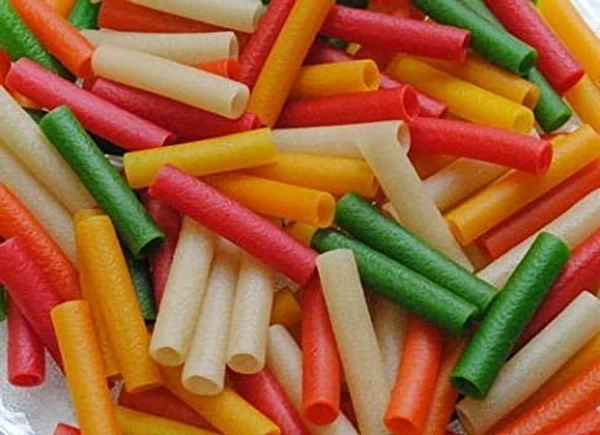 Loose Colourful Mix Fryums Ready To Fry / Fingers Chips - 500Gm