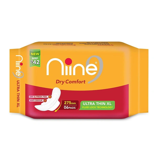 Nine Dry Comfort Ultra  Sanitary Napkins  - 6 Pcs.