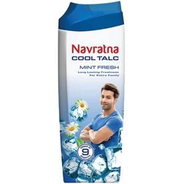 Navratna  Cool Talc Powder - Mint Fresh - 400Gm 