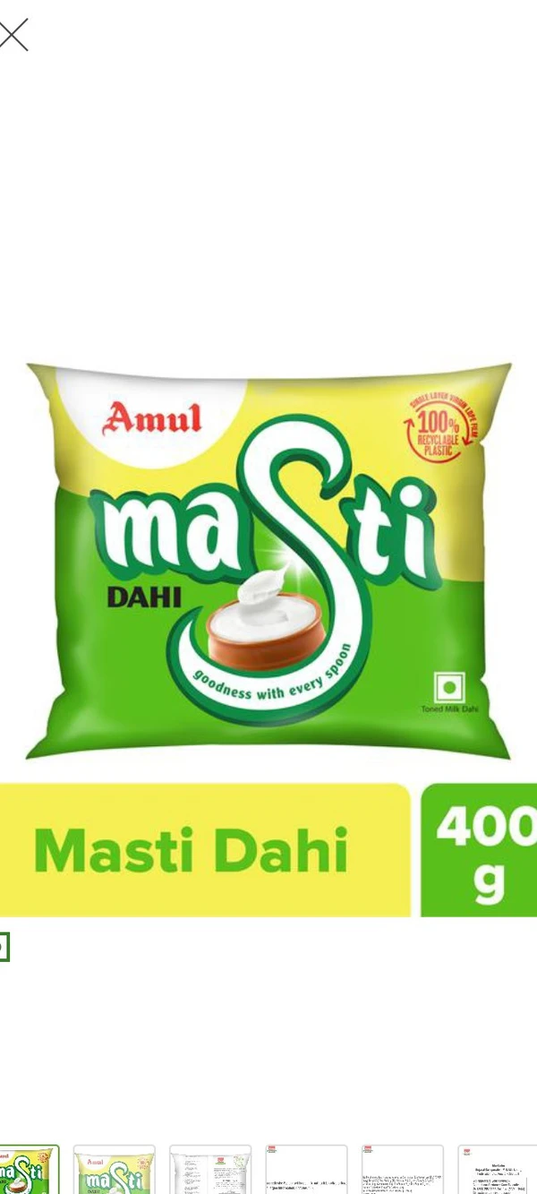 Amul Masti Curd - 400gm