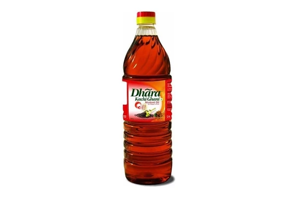 Dhara  Mustard Oil (Kachchi Ghani) - 200ML Pet Bottle