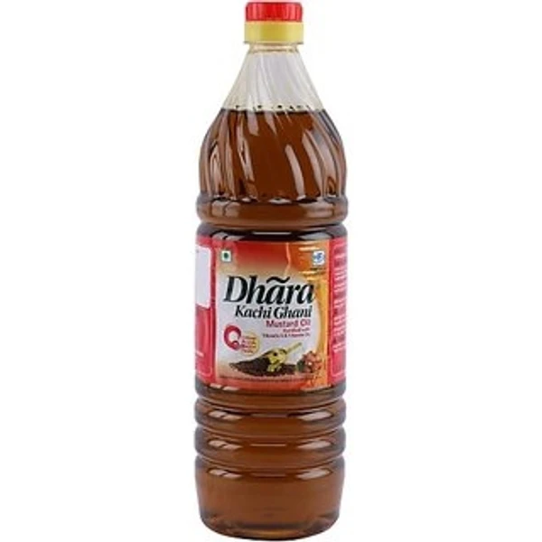 Dhara  Mustard Oil (Kachchi Ghani) - 500ML Pet Bottle