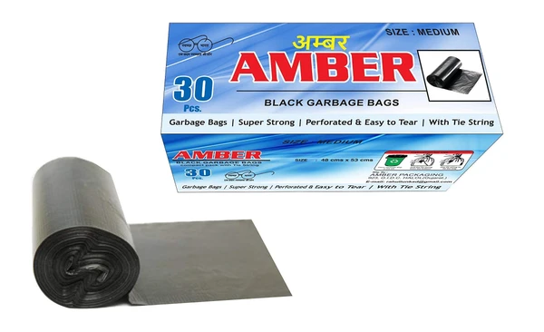 Amber Garbage Bag (Large Size) - 25 Pcs. In a Pack