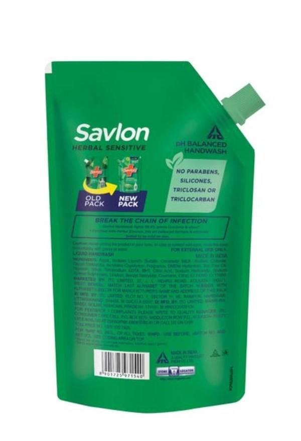 Savlon  Germ Protection HANDWASH- Herbal Sensitive  - 675 ML