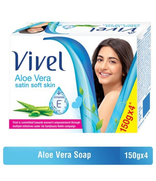 Vivel  Aloe Vera Satin soft skin Bath Soap  - (100g*4)+100g=500g